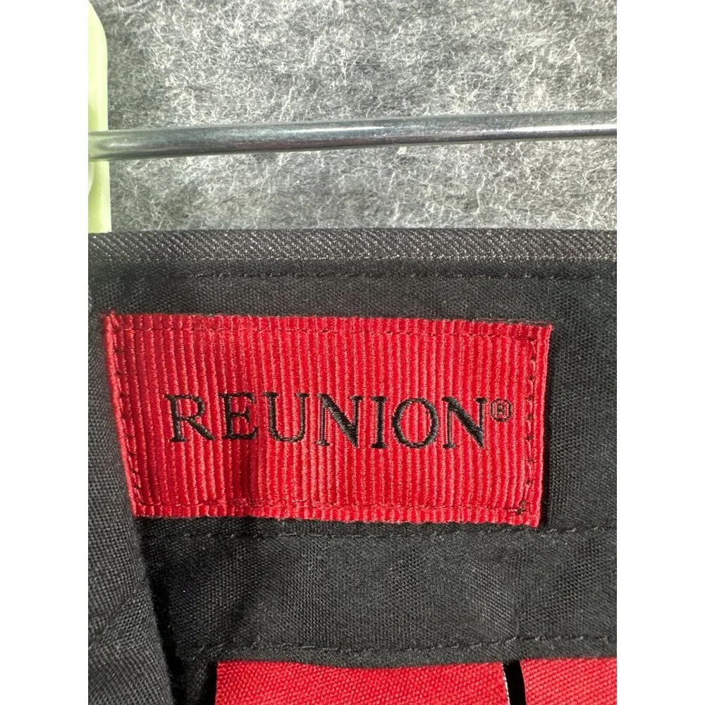 Reunion Mens Pants Slacks 40W 30L Relaxed Fit Washable‎ Black Dress Pants